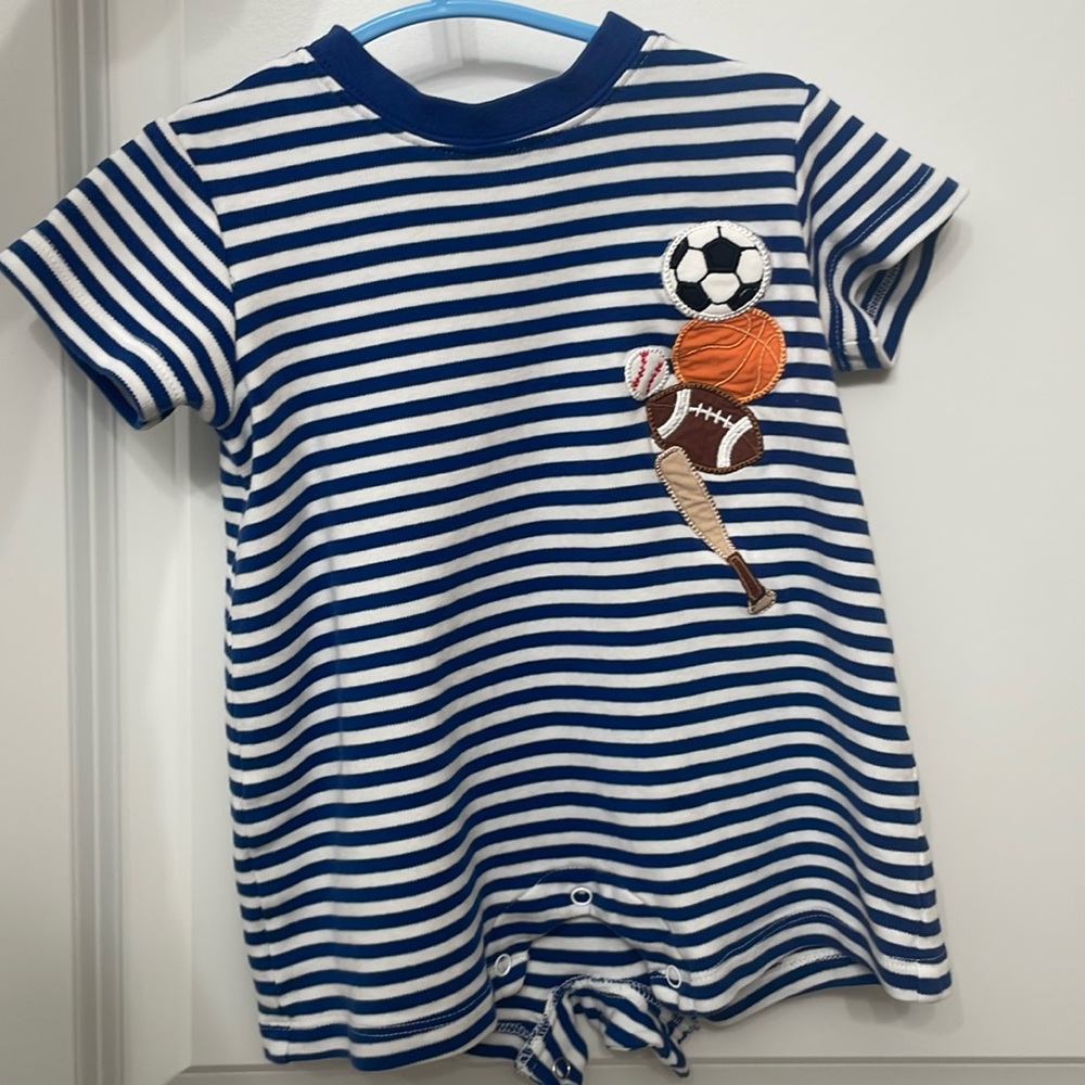 Claire & Charlie shorts onesie